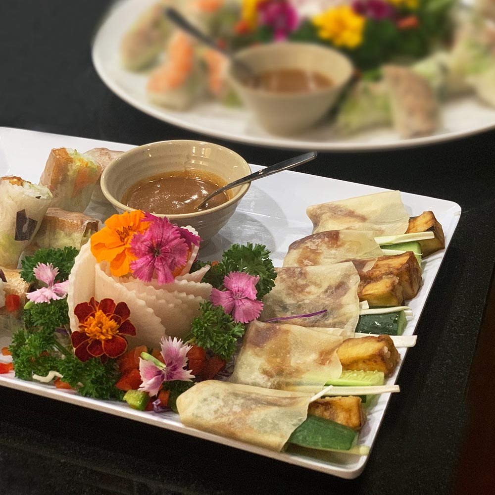 Tempura Eggplant Wraps | Chao Catering